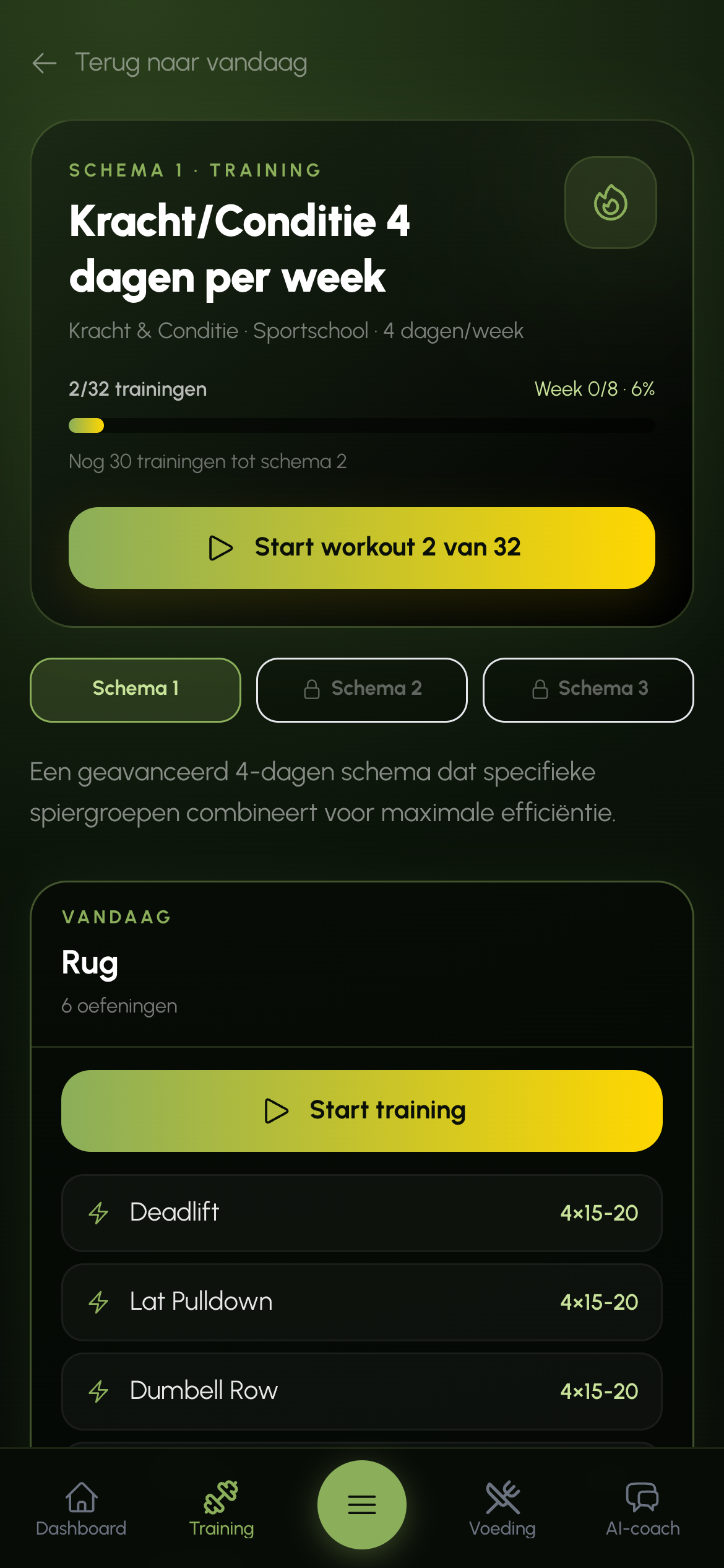 Top Tier Men app — Training